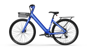 EB60 LyteCycle Minimalist Fitness Step-through e-Bike w/ up to 62 miles Max Operating Range and 20 MPH Max Speed - Bolt Blue