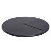 Soozier Pole Dance Mat, 2"T x 5'W Folding Pole Dance Mat for Home, Lightweight and Foldable, Black