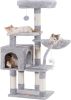Grid Panel Canopy Bed - Beige Linen - QN