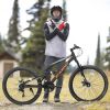 A26207 26 Inch Aluminum Frame Shock Fork Plus Shock Absorber 21-speed Unisex Mountain Bike