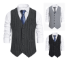 Men's Formal Suit Vest Slim Fit Waistcoat Business Vest For Suit Tuxed