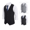 Men's Formal Suit Vest Slim Fit Waistcoat Business Vest For Suit Tuxed